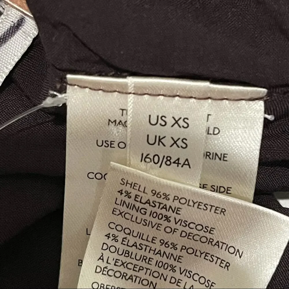 Free People Lillian Velvet Lace Up Tank Top Brown Size XS NWOT